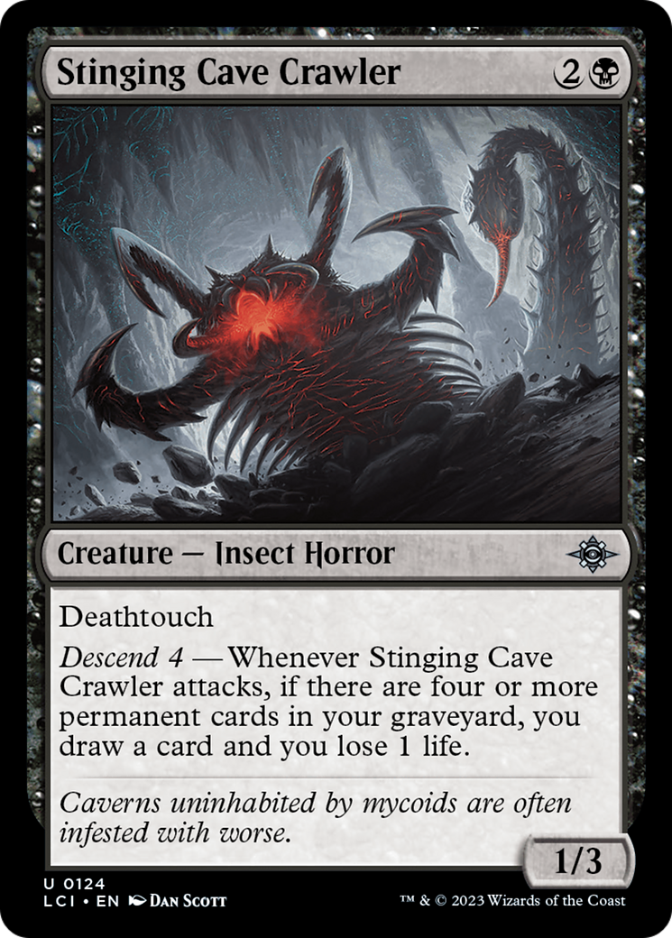 Image of Stinging Cave Crawler (LCI-124) - The Lost Caverns of Ixalan Foil