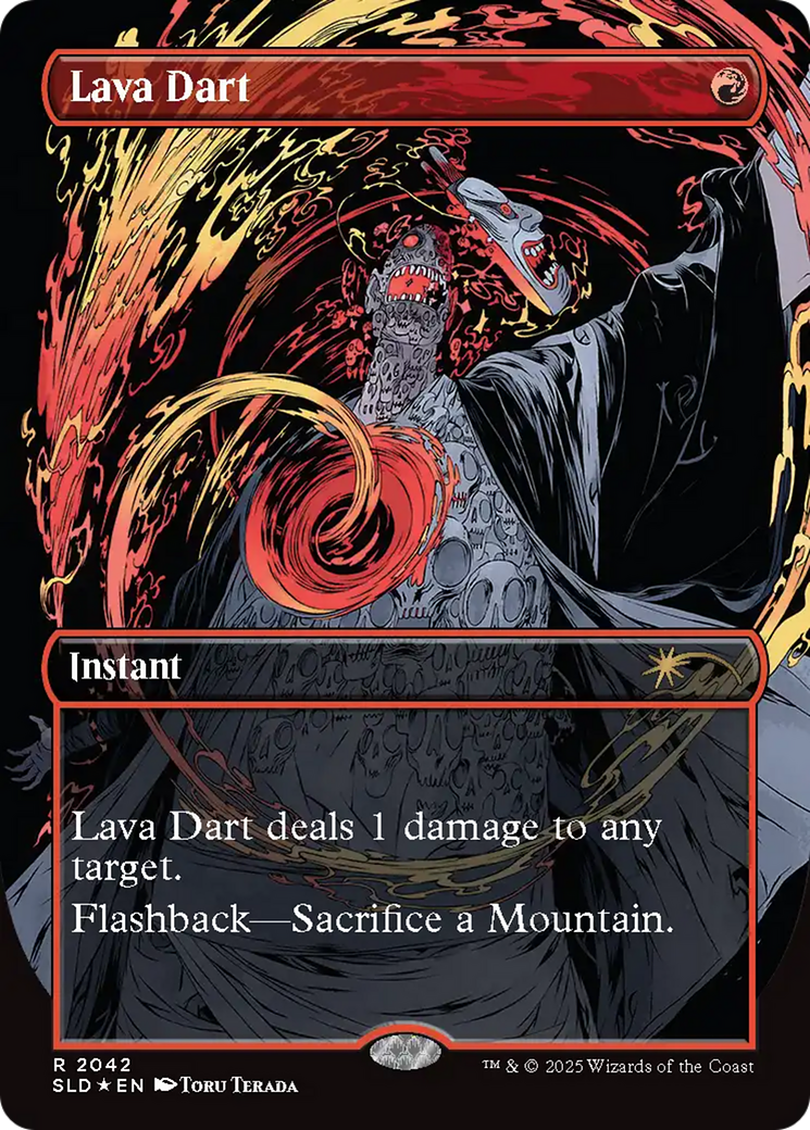 Image of Lava Dart (SLD-2042) - Secret Lair Drop (Borderless) Foil