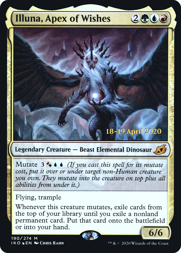 Image of Illuna, Apex of Wishes (PRE-190) - Ikoria: Lair of Behemoths Promos Foil