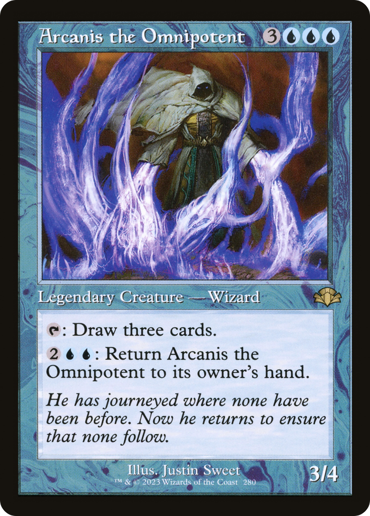 Image of Arcanis the Omnipotent (Retro Frame) (DMR-280) - Dominaria Remastered Foil