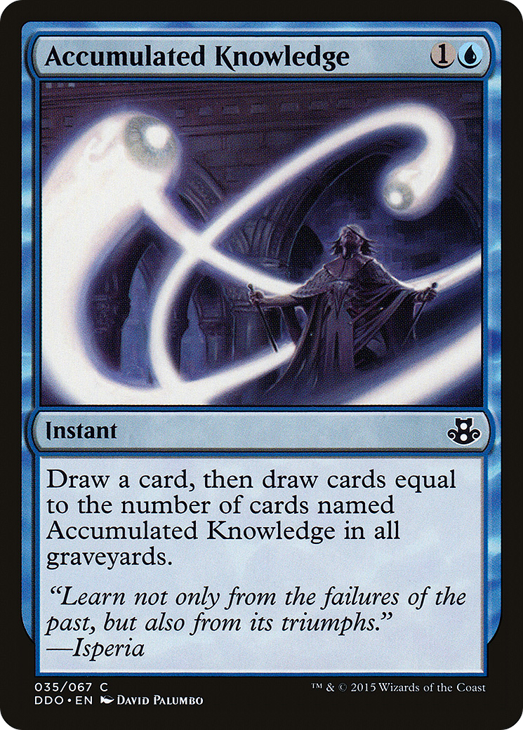 Image of Accumulated Knowledge (DDO-035) - Duel Decks: Elspeth vs. Kiora
