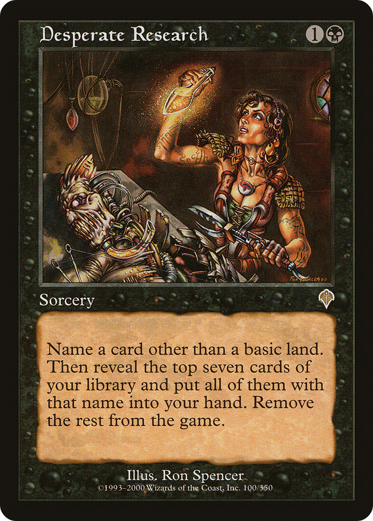 Image of Desperate Research (INV-100) - Invasion