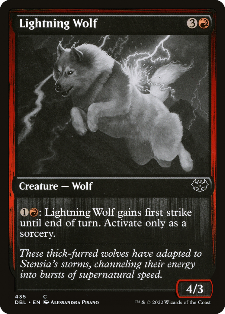 Image of Lightning Wolf (DBL-435) - Innistrad: Double Feature Foil