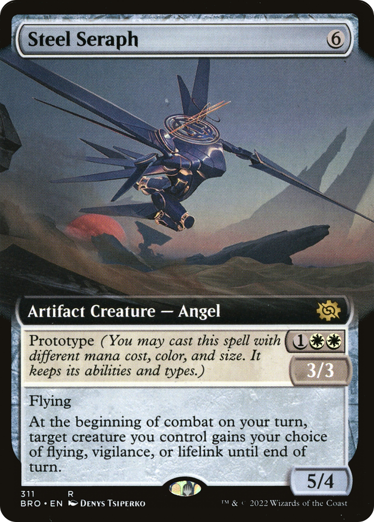 Image of Steel Seraph (Extended Art) (BRO-311) - The Brothers' War: (Extended Art)