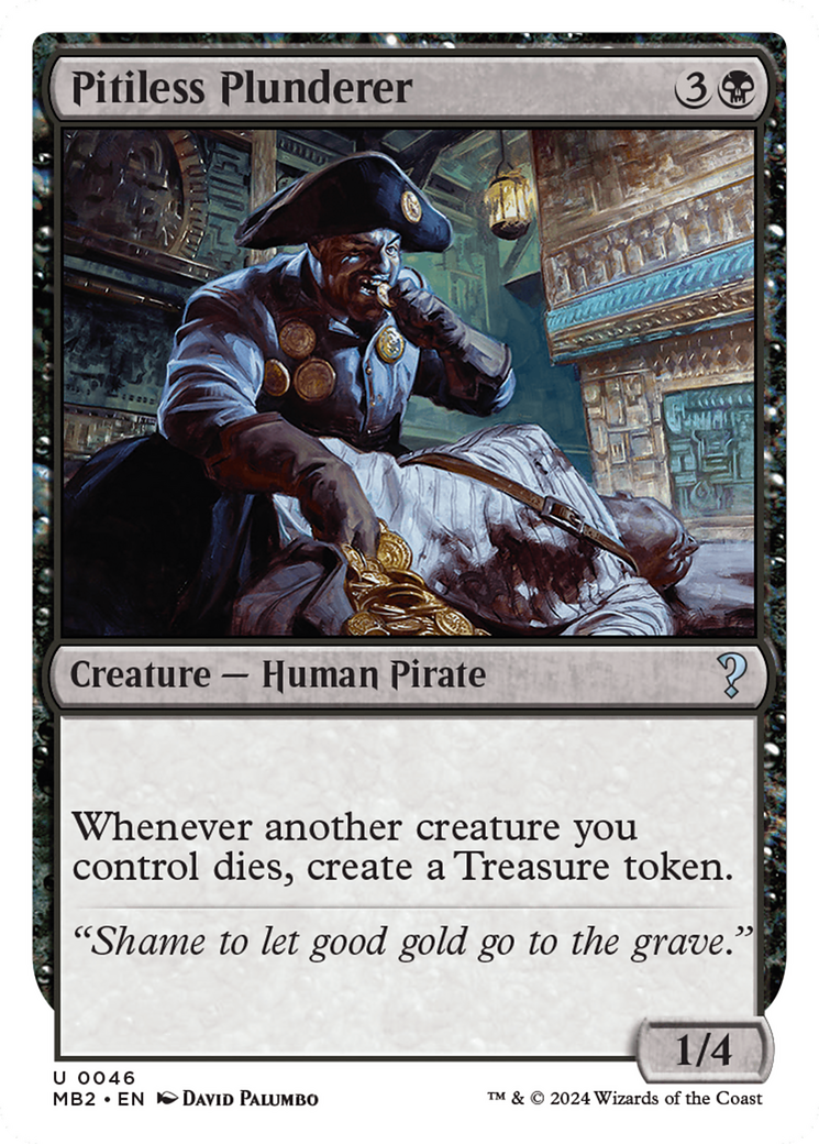 Image of Pitiless Plunderer (White Border) (MB2-046) - Mystery Booster 2