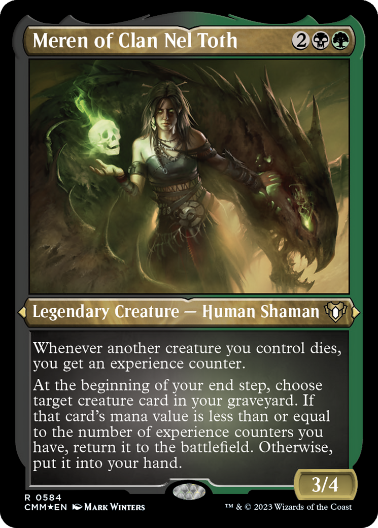 Image of Meren of Clan Nel Toth (CMM-584) - Commander Masters Etched Foil