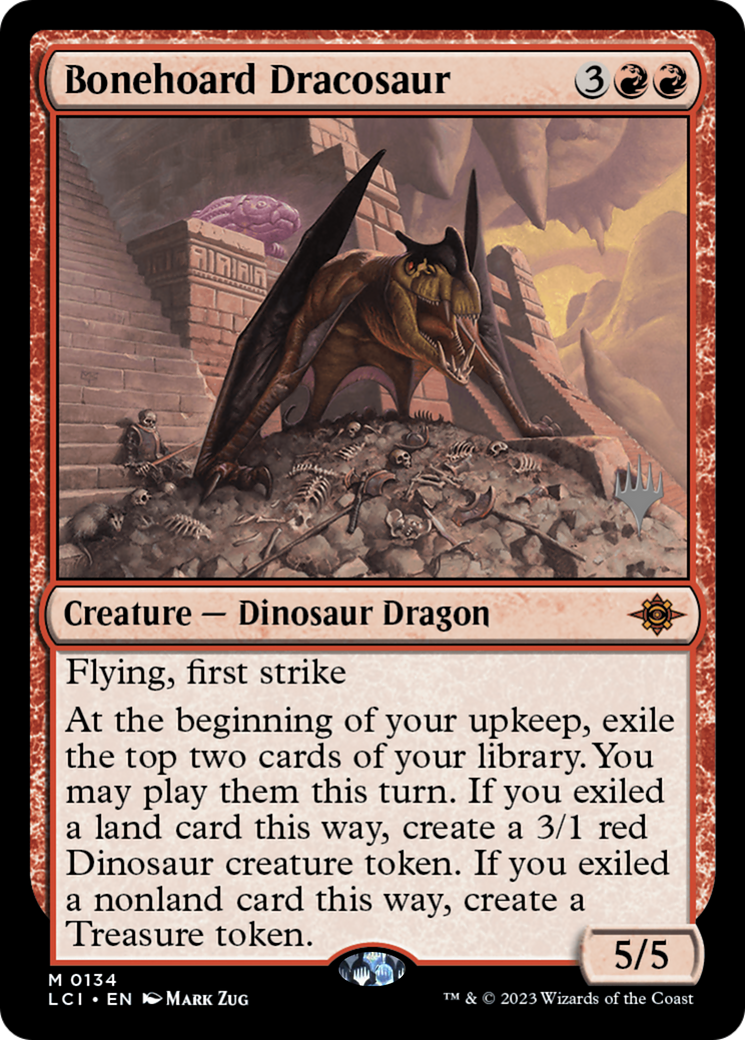 Image of Bonehoard Dracosaur (PPLCI-134) - The Lost Caverns of Ixalan Promos Foil