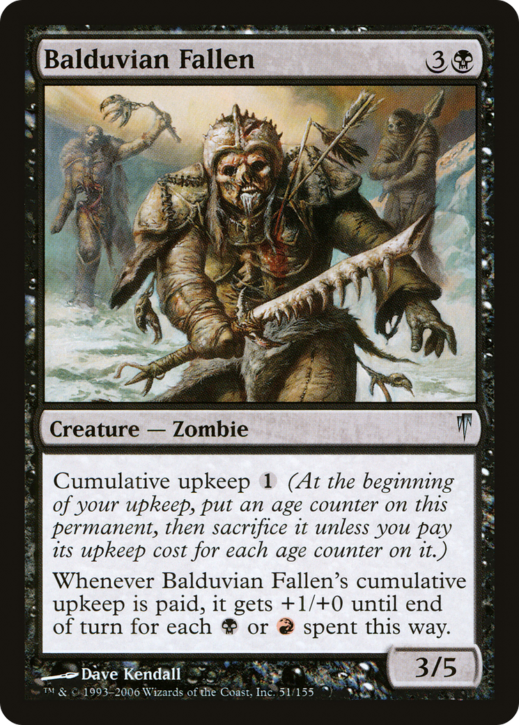 Image of Balduvian Fallen (CSP-051) - Coldsnap Foil