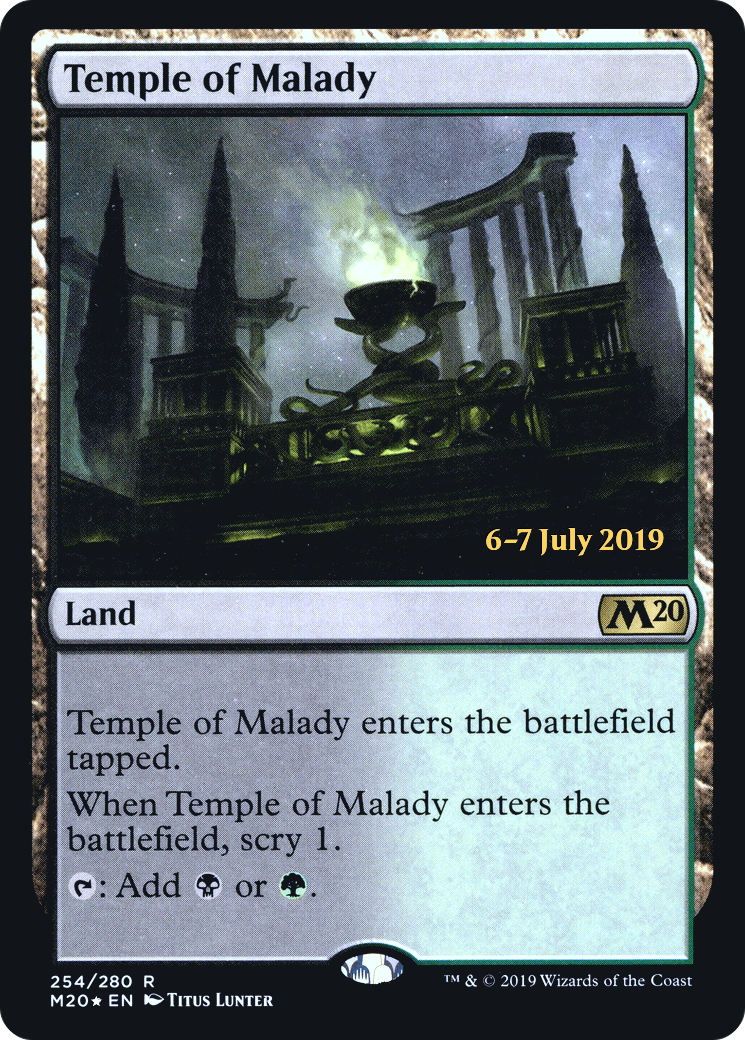 Image of Temple of Malady (M20) (PRE-254) - Core Set 2020 Promos Foil