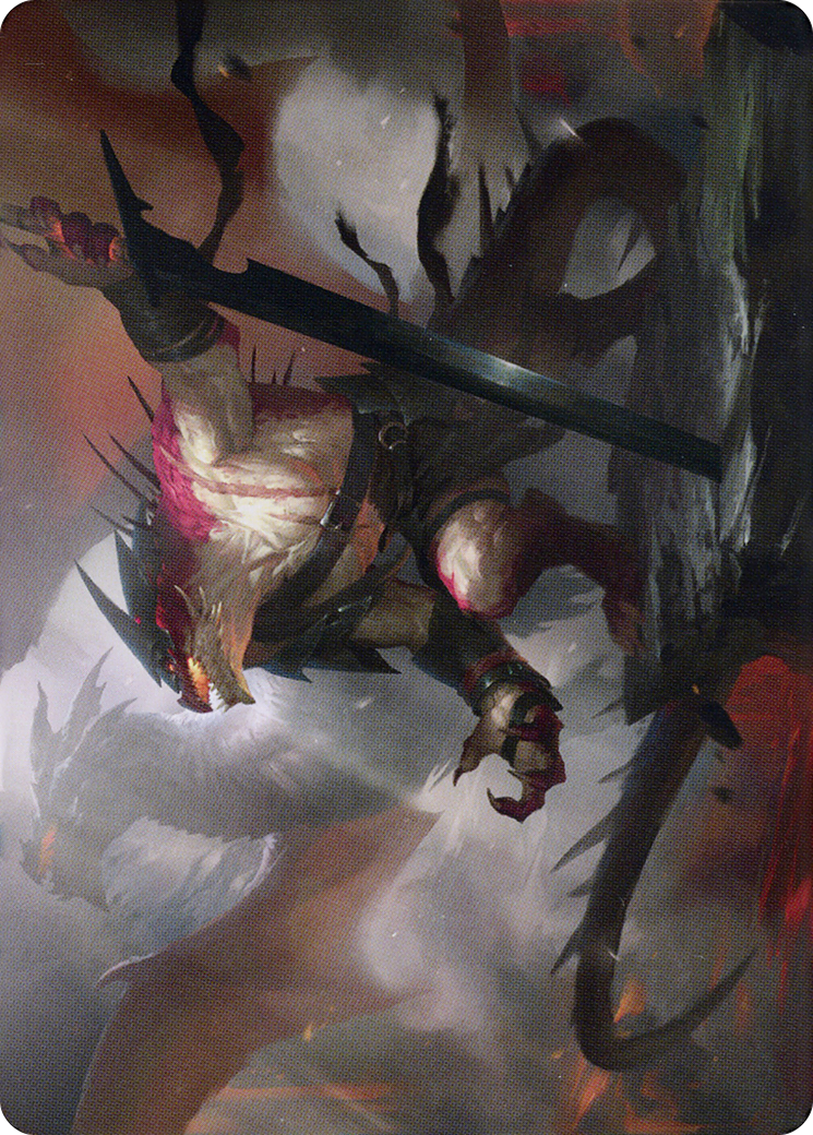 Image of Rivaz of the Claw // Rivaz of the Claw (ADMU-053) - Dominaria United Art Series (Borderless)