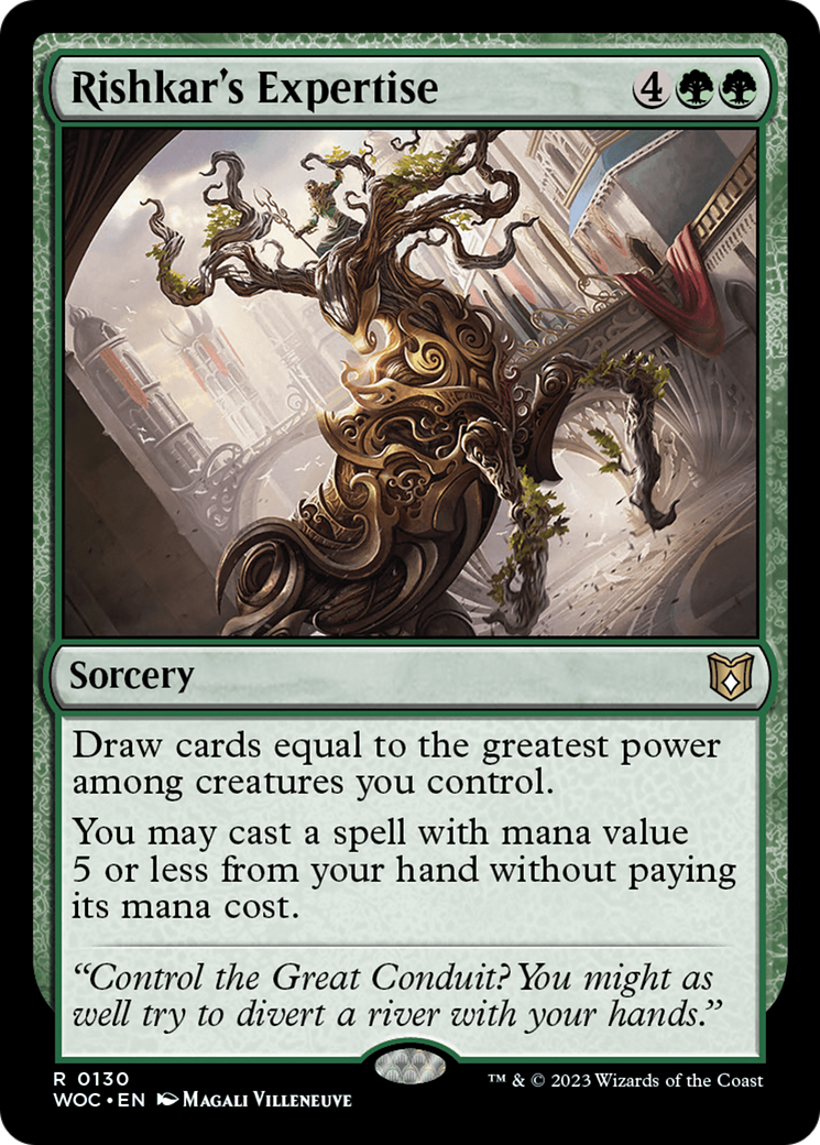 Image of Rishkar's Expertise (WOC-130) - Wilds of Eldraine Commander