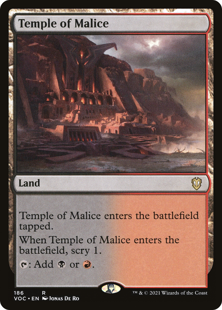 Image of Temple of Malice (VOC-186) - Crimson Vow Commander