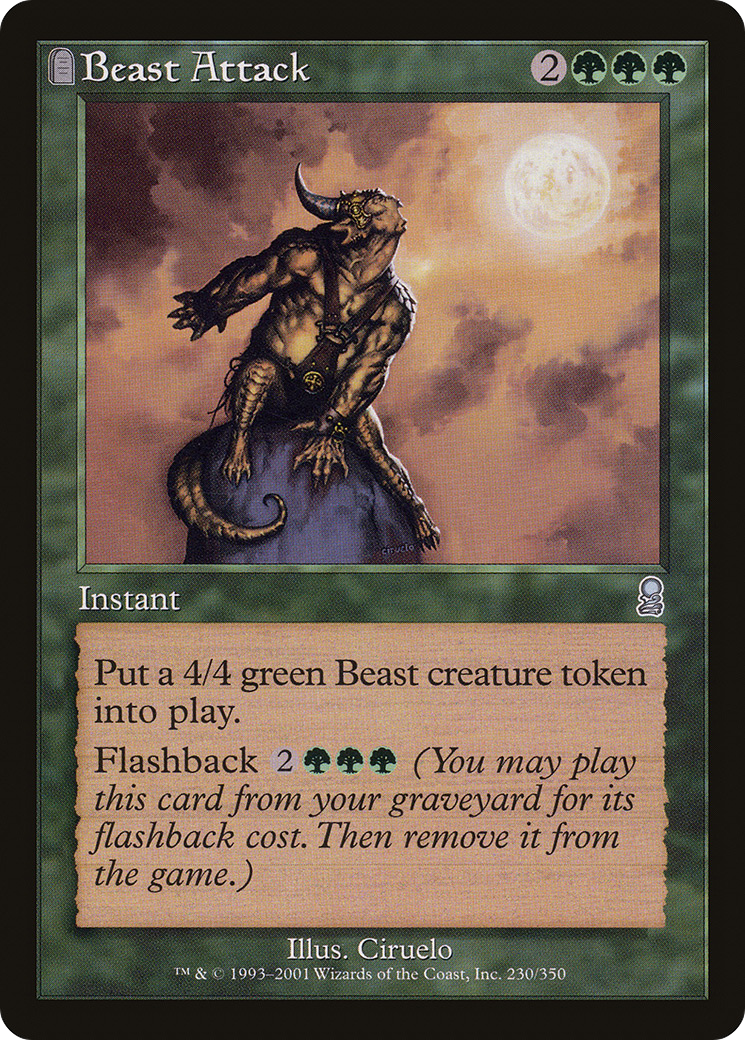 Image of Beast Attack (ODY-230) - Odyssey: (tombstone) Foil