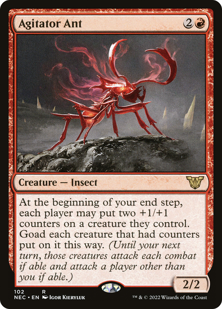 Image of Agitator Ant (NEC-102) - Neon Dynasty Commander