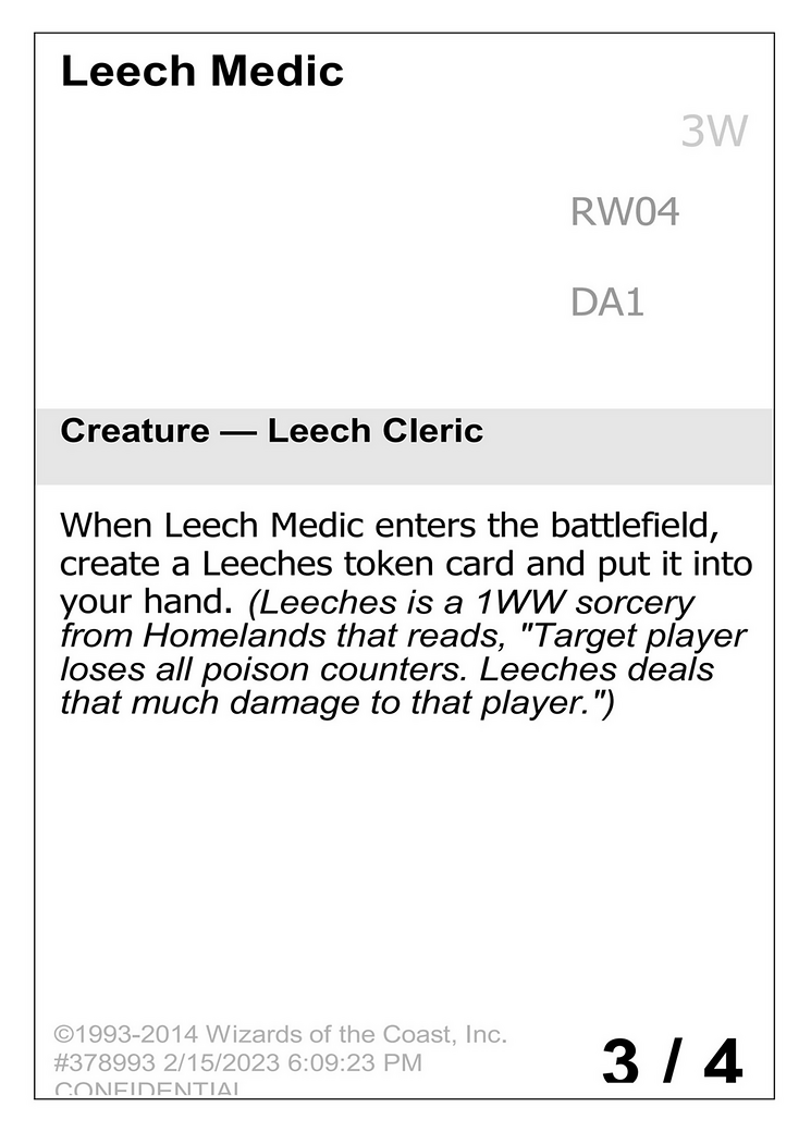 Image of Leech Medic (UNK-RW04) - Unknown Event