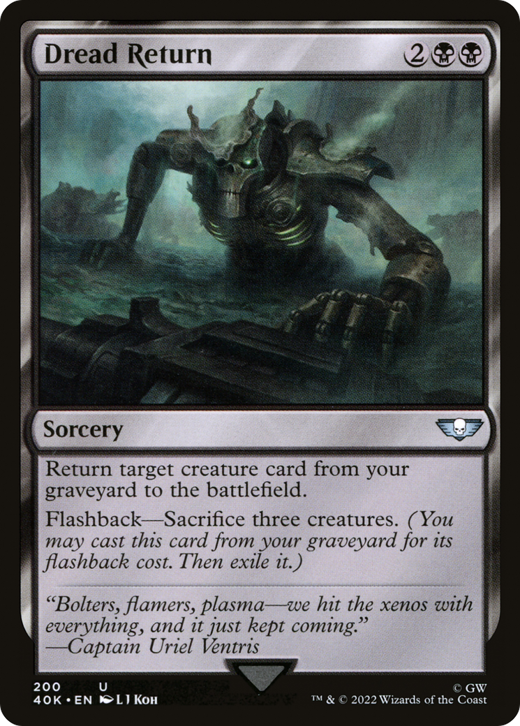 Image of Dread Return (40K-200) - Warhammer 40,000 Commander