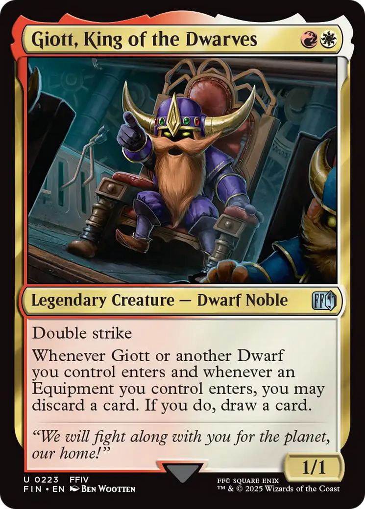 Image of Giott, King of the Dwarves (FIN-223) - FINAL FANTASY Foil