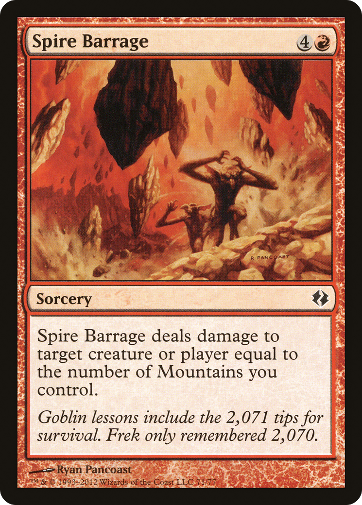 Image of Spire Barrage (DDI-071) - Duel Decks: Venser vs. Koth