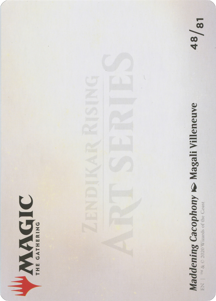 Image of Maddening Cacophony // Maddening Cacophony (AZNR-048) - Zendikar Rising Art Series (Borderless)