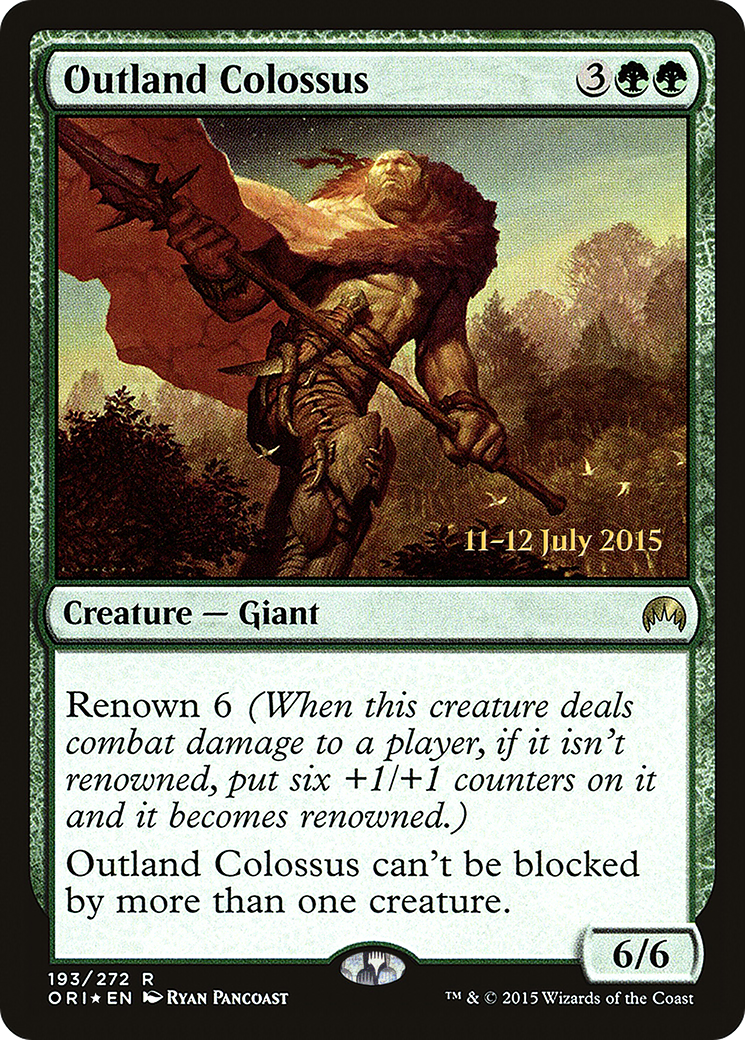 Image of Outland Colossus (PRE-193S) - Magic Origins Promos Foil