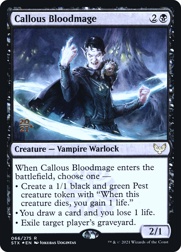 Image of Callous Bloodmage (PRE-66S) - Strixhaven: School of Mages Promos Foil