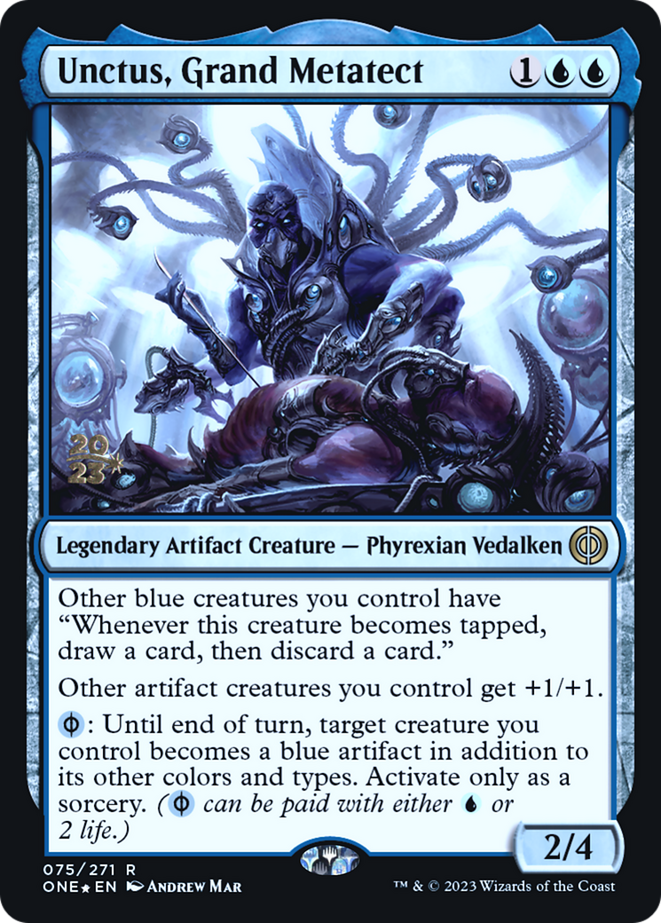 Image of Unctus, Grand Metatect (PRE-075) - Phyrexia: All Will Be One Promos Foil