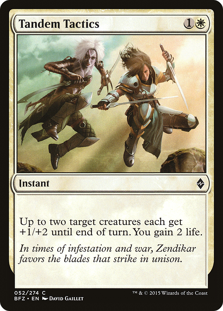 Image of Tandem Tactics (BFZ-052) - Battle for Zendikar Foil