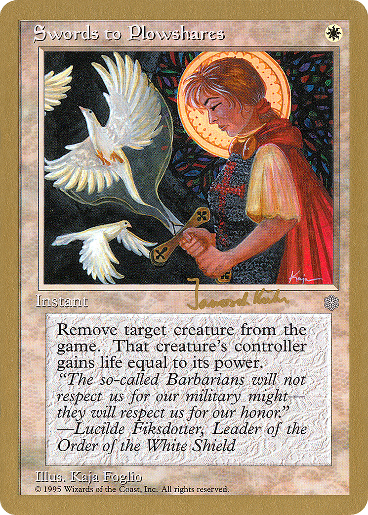 Image of Swords to Plowshares - 1997 Janosch Kuhn (ICE) (WCD-) - World Championship Decks 1997