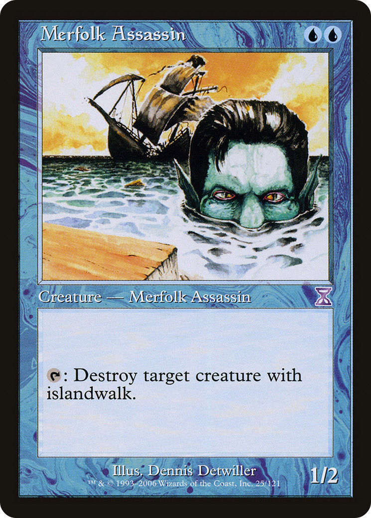 Image of Merfolk Assassin (TSB-025) - Time Spiral Timeshifted Foil