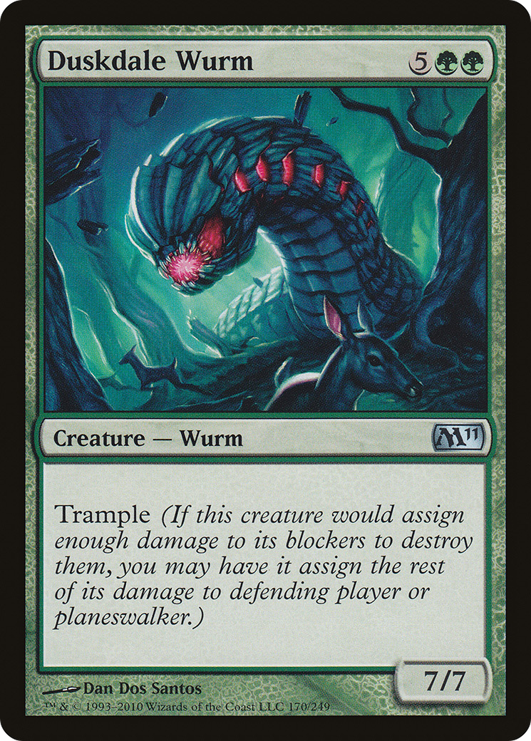 Image of Duskdale Wurm (M11-170) - Magic 2011 Foil