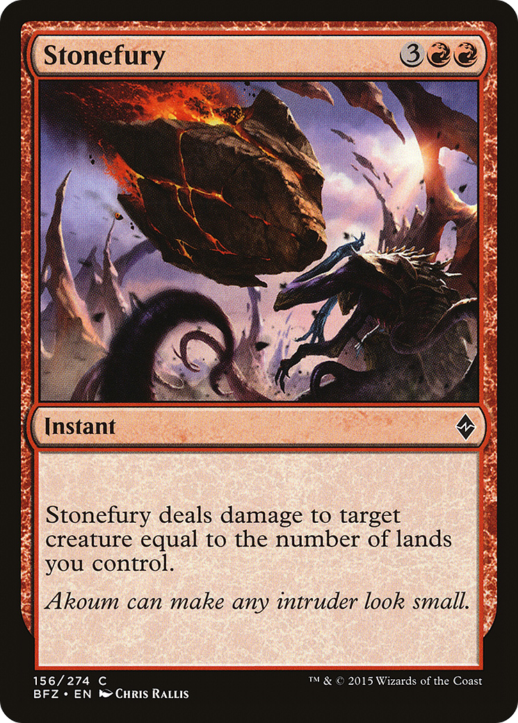 Image of Stonefury (BFZ-156) - Battle for Zendikar