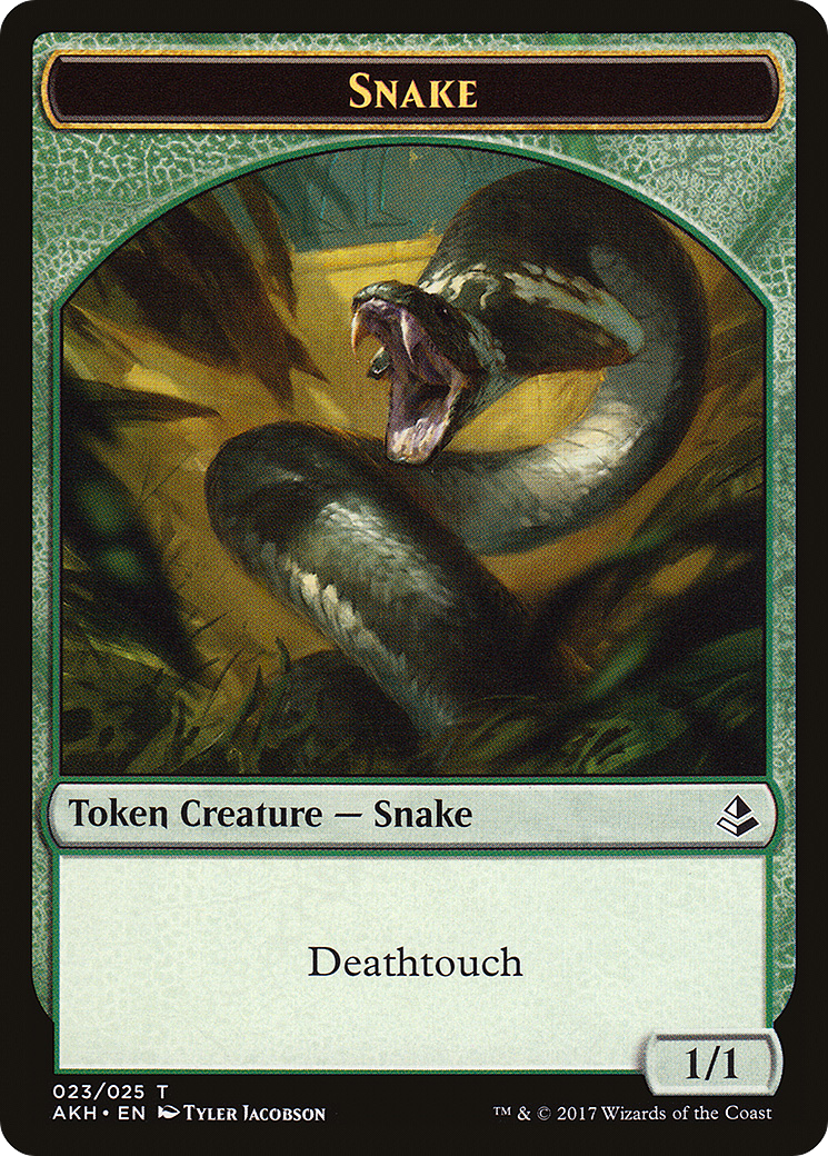 Image of Snake Token (AKH-023) - Amonkhet Tokens