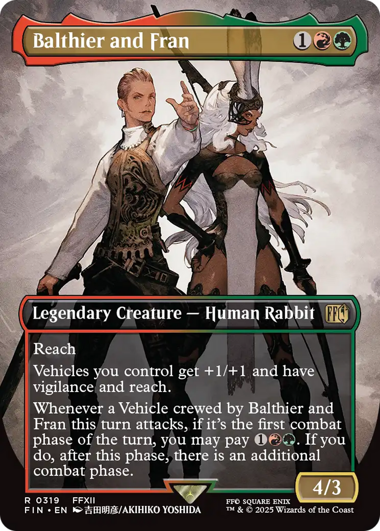Image of Balthier and Fran (0319) (Borderless) (FIN-319) - FINAL FANTASY (Borderless) Foil