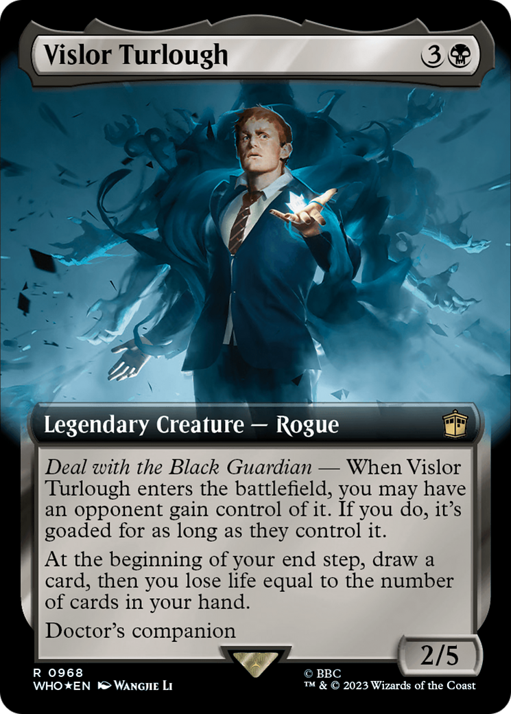 Image of Vislor Turlough (Extended Art) (Surge Foil) (WHO-968) - Doctor Who: (Extended Art) Foil