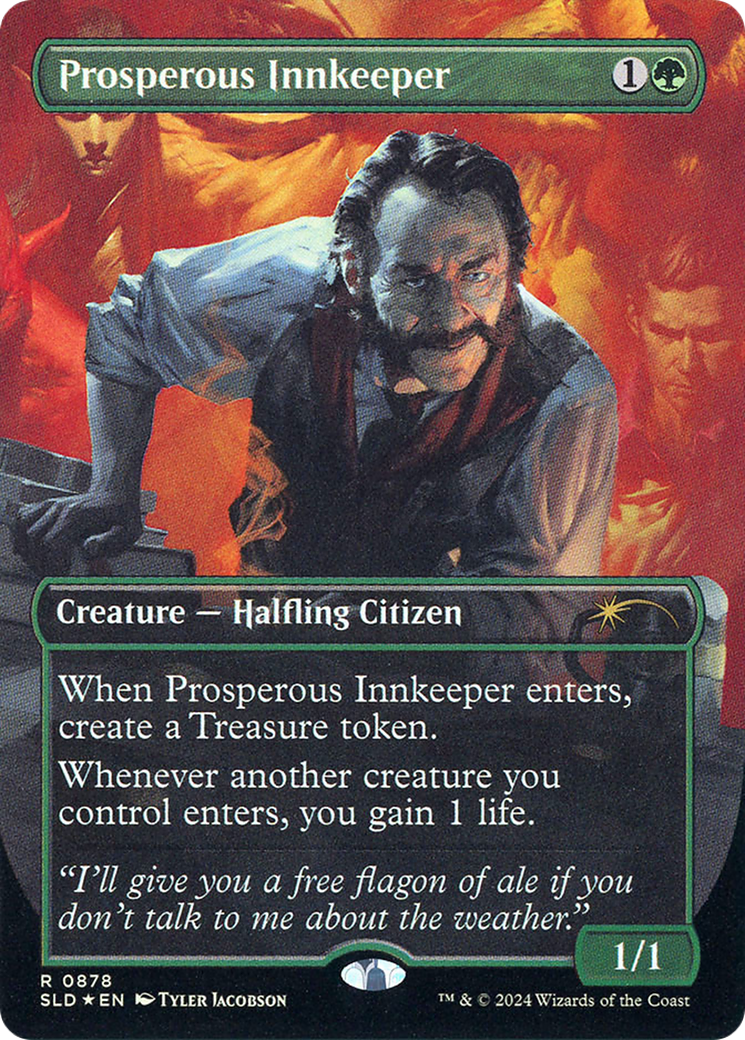 Image of Prosperous Innkeeper (SLD-878) - Secret Lair Drop (Borderless) Foil