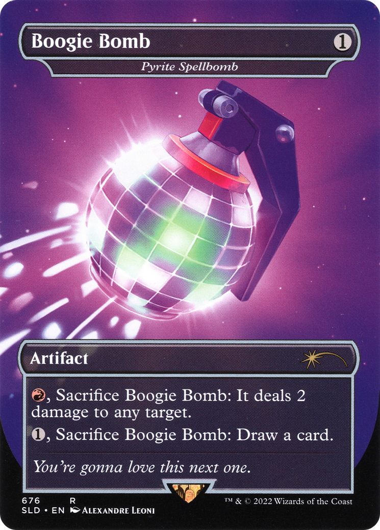 Image of Boogie Bomb - Pyrite Spellbomb (SLD-676) - Secret Lair Drop / Boogie Bomb (Borderless)