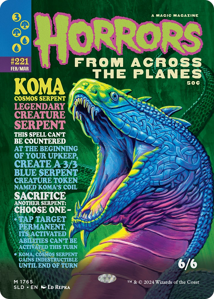 Image of Koma, Cosmos Serpent (SLD-1765) - Secret Lair Drop (Borderless)