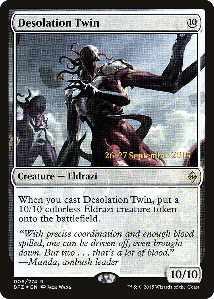 Image of Desolation Twin (PRE-06S) - Battle for Zendikar Promos Foil