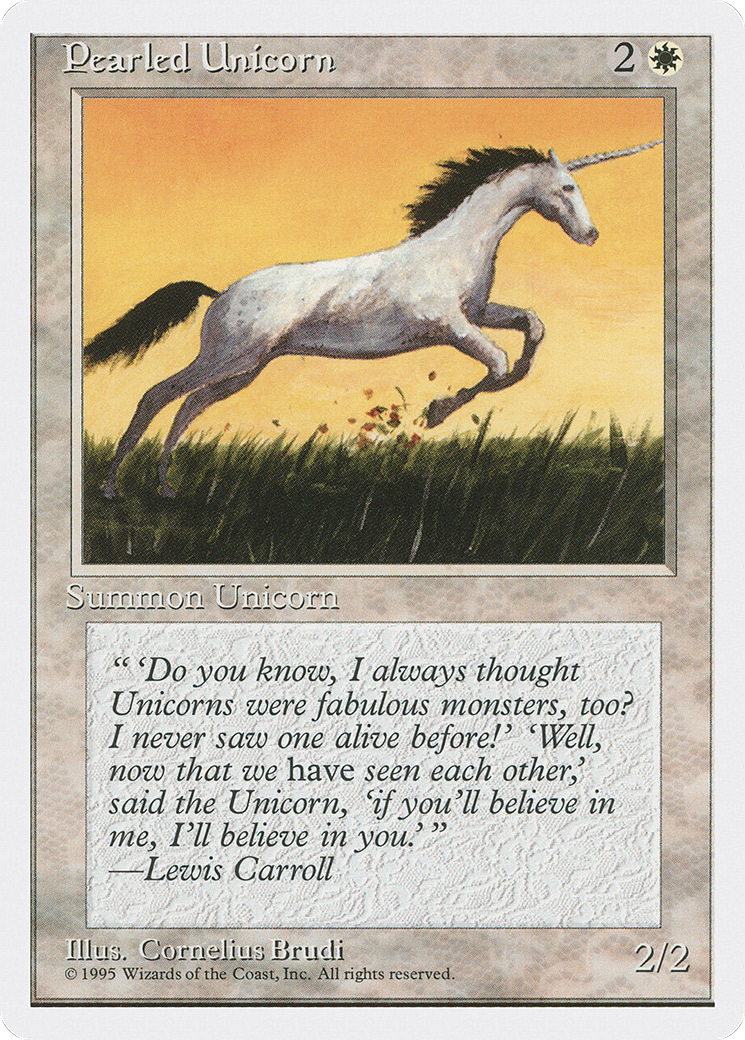 Image of Pearled Unicorn (4ED-) - Fourth Edition