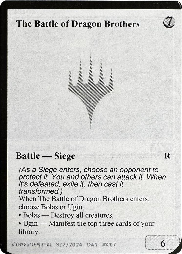 Image of The Battle of Dragon Brothers // Fate Reforged (UNK-RC07B) - Unknown Event