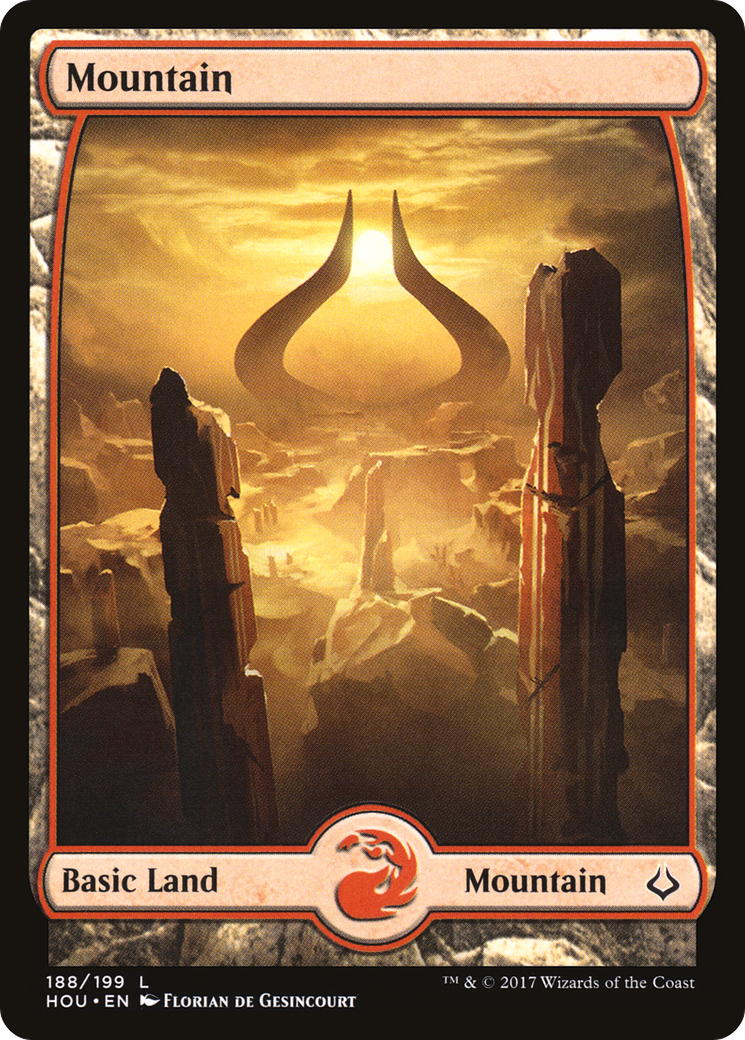 Image of Mountain (188) - Full Art (HOU-188) - Hour of Devastation Foil