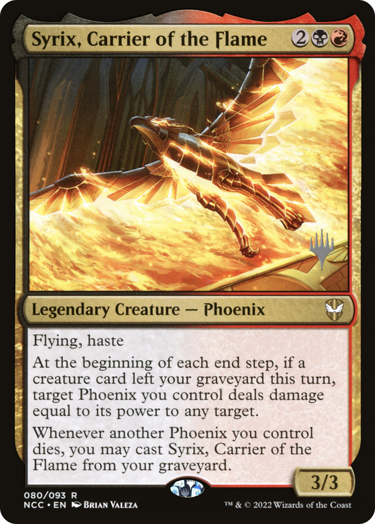 Image of Syrix, Carrier of the Flame (PPSNC-080) - New Capenna Commander Promos Foil