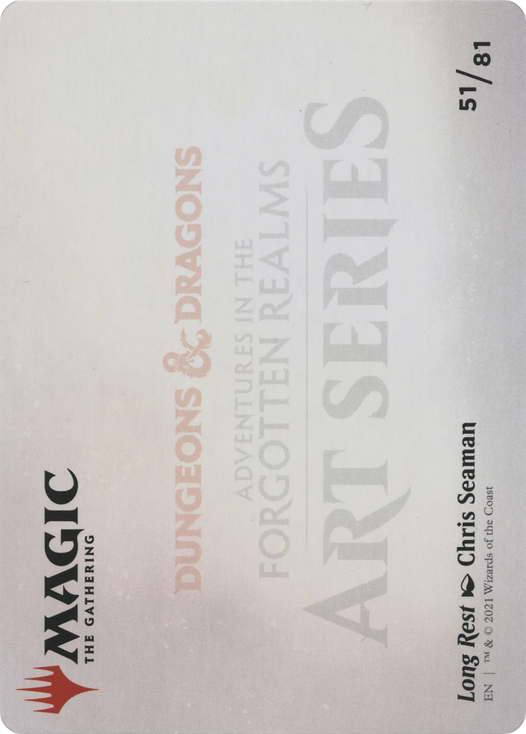 Image of Long Rest // Long Rest (AAFR-051) - Adventures in the Forgotten Realms Art Series (Borderless)