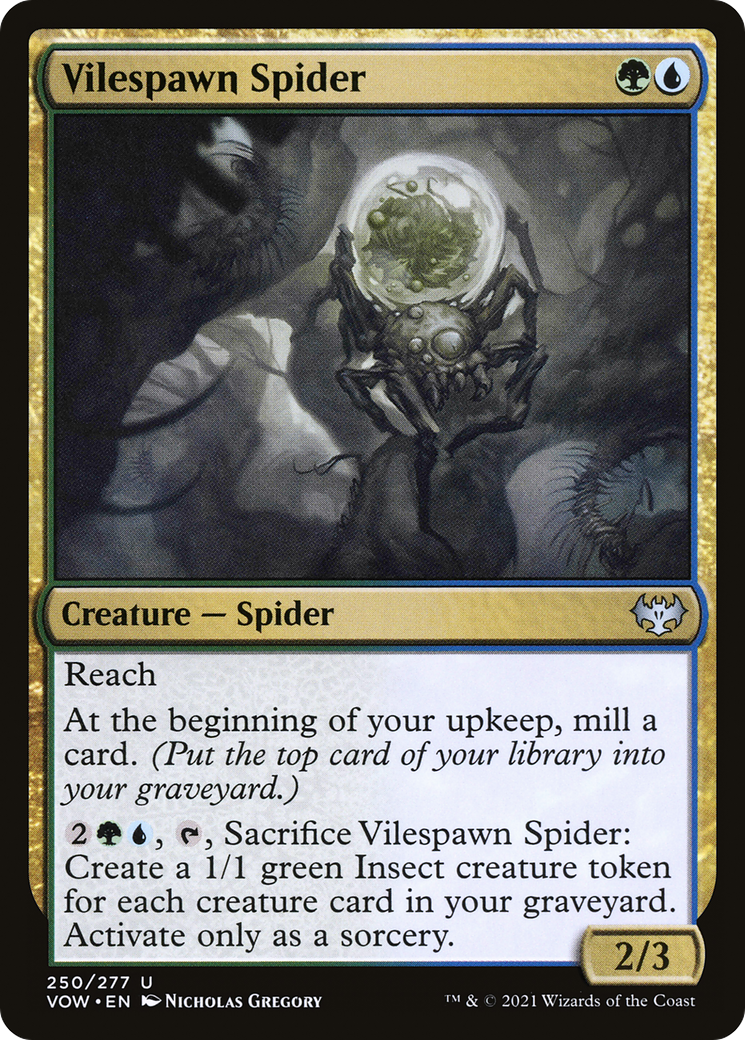 Image of Vilespawn Spider (VOW-250) - Innistrad: Crimson Vow