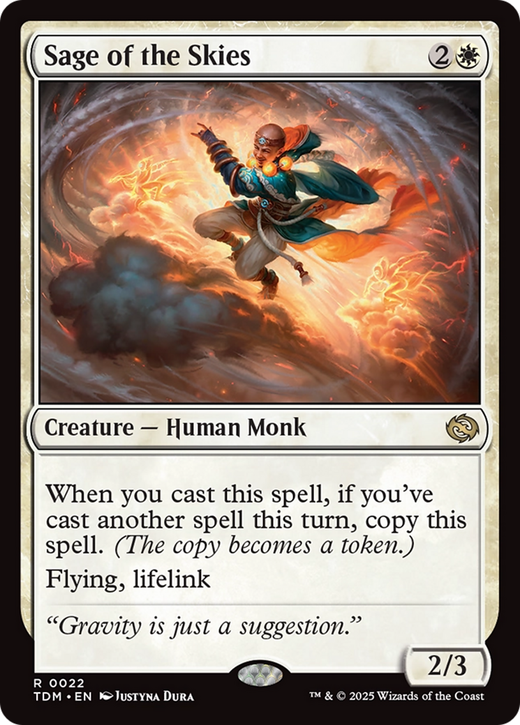 Image of Sage of the Skies (TDM-022) - Tarkir: Dragonstorm Foil