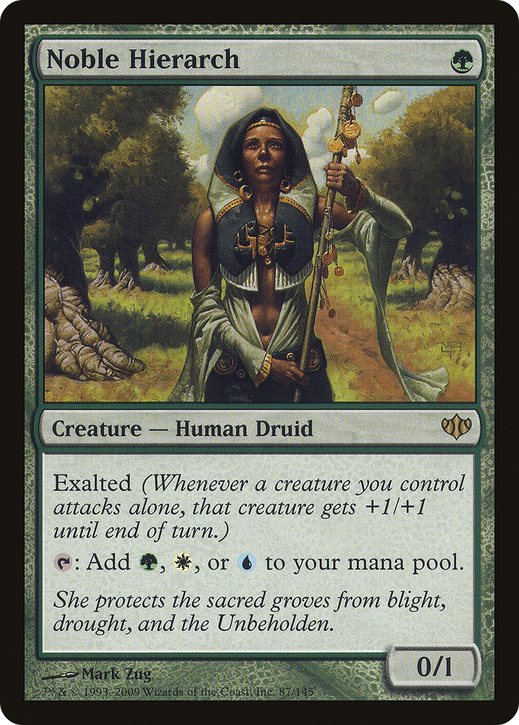 Image of Noble Hierarch (CON-087) - Conflux Foil