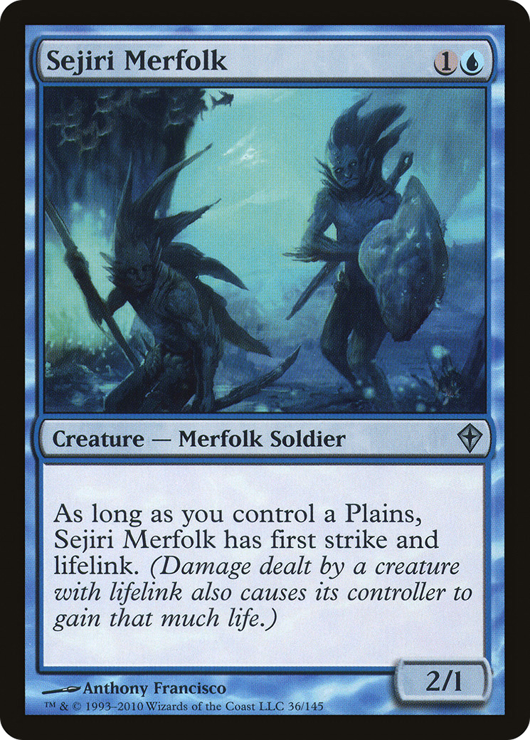 Image of Sejiri Merfolk (WWK-036) - Worldwake