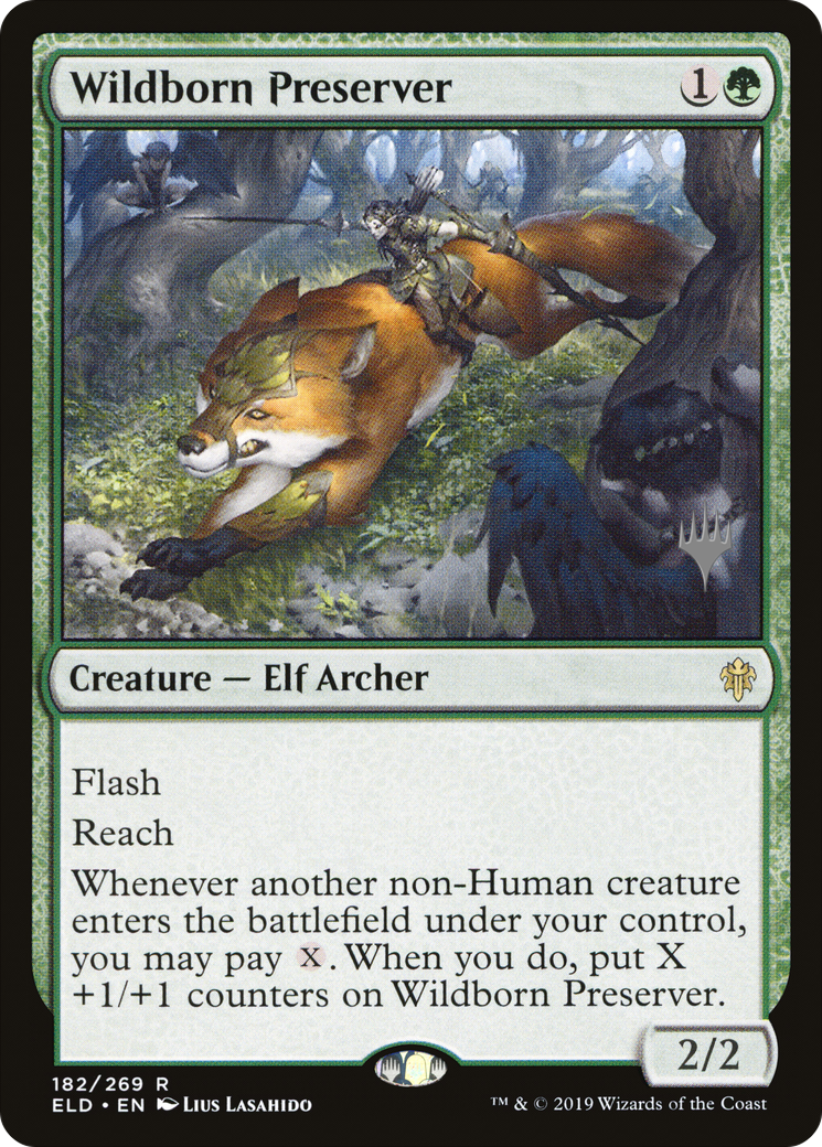 Image of Wildborn Preserver (PPELD-182P) - Throne of Eldraine Promos Foil