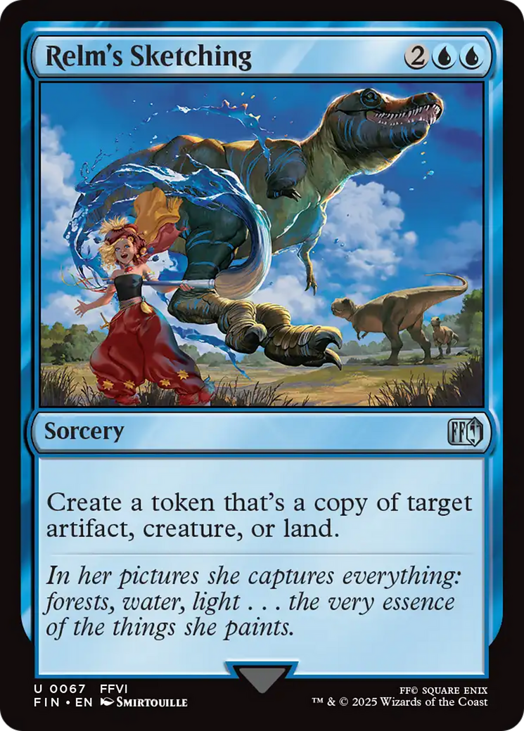 Image of Relm's Sketching (FIN-067) - FINAL FANTASY Foil