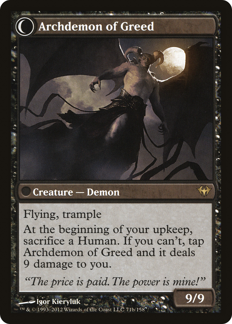Image of Ravenous Demon (DKA-071) - Dark Ascension: (Double Faced Transform) Foil